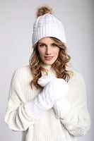 White - Cozy Lined Hat