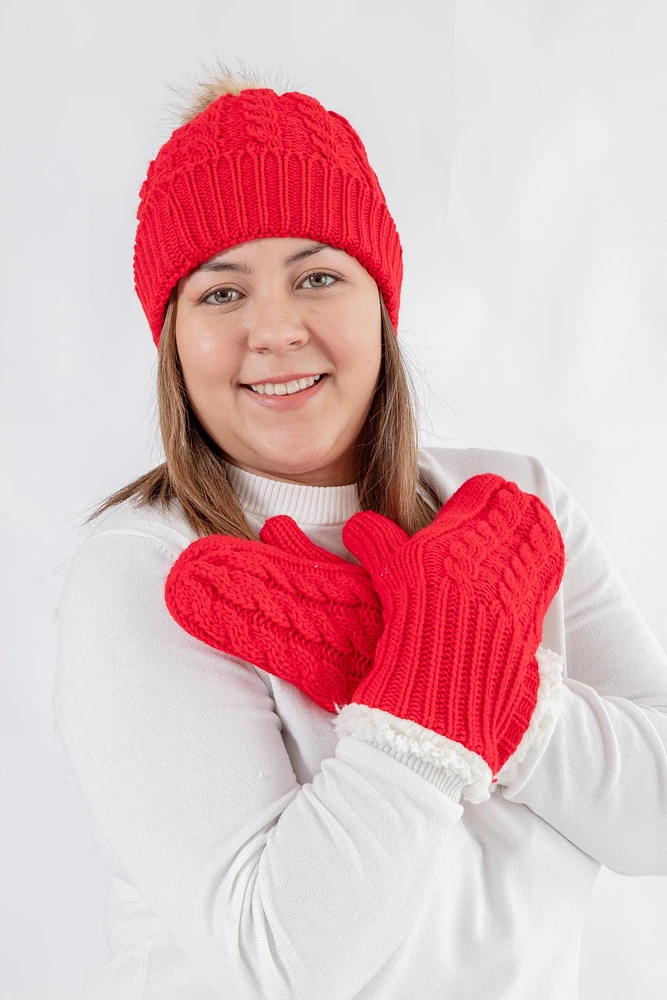 Ensemble rouge juste confortable