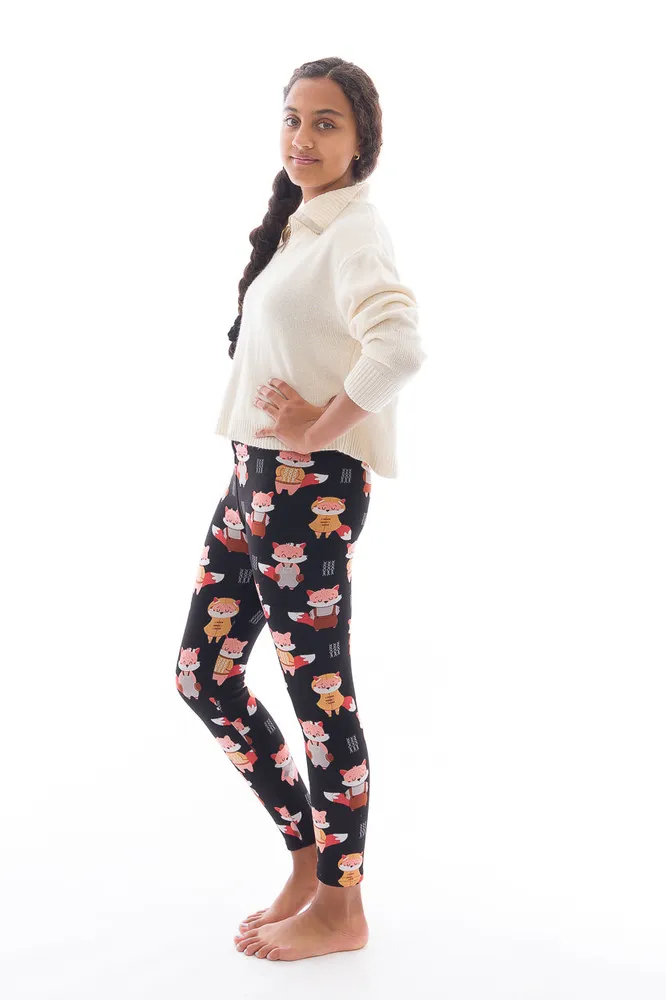 Comfy Fox Kid's - Cozy Lined Leggings