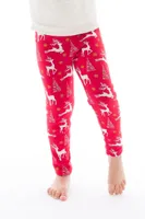 Reindeer Kid's - Cozy Lined Leggings