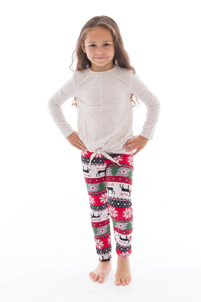 Lucky Reindeer Kid's - Cozy Lined Leggings