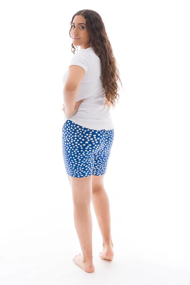 Blue Dotted Shorts