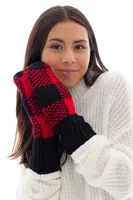 Black & Red - Cozy Lined Mittens
