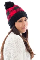 Black & Red - Cozy Lined Hat