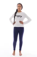 Deep Blue Kid's - Cozy Lined Leggings