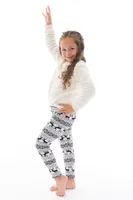 Retro Christmas Kid's - Cozy Lined Leggings