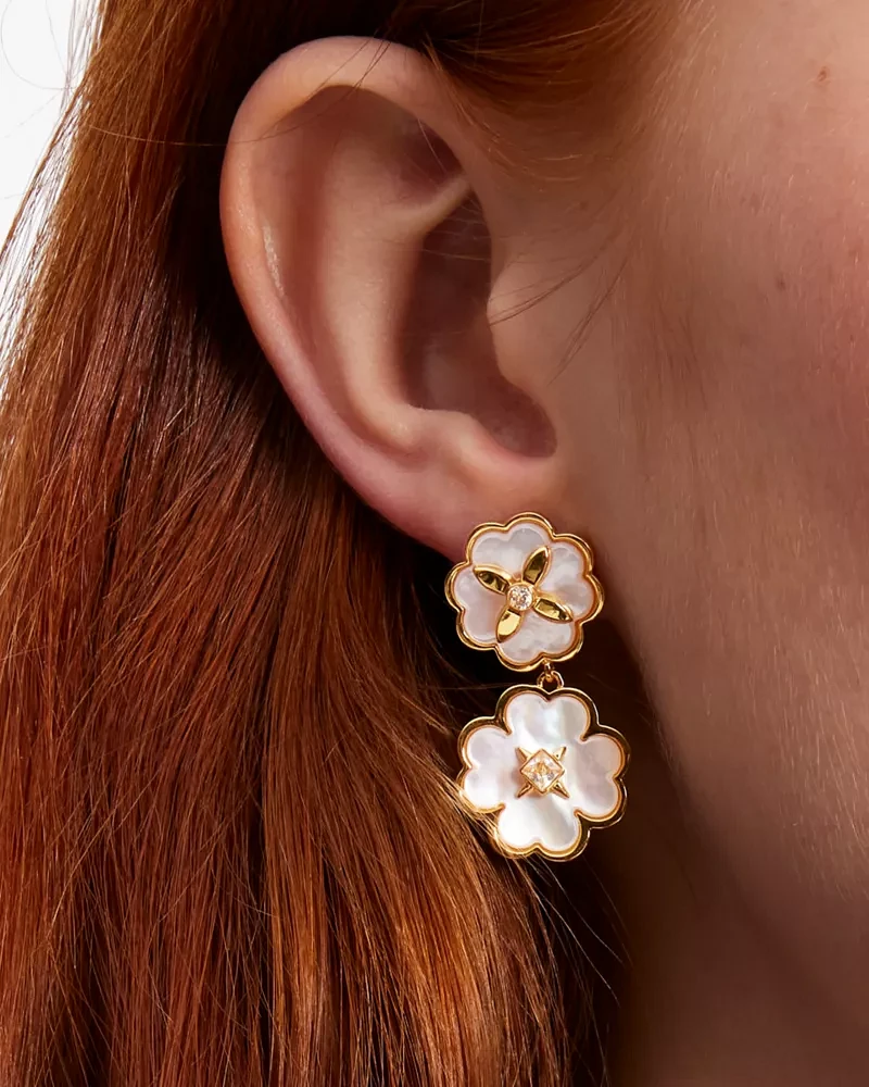 Heritage Bloom Drop Earrings