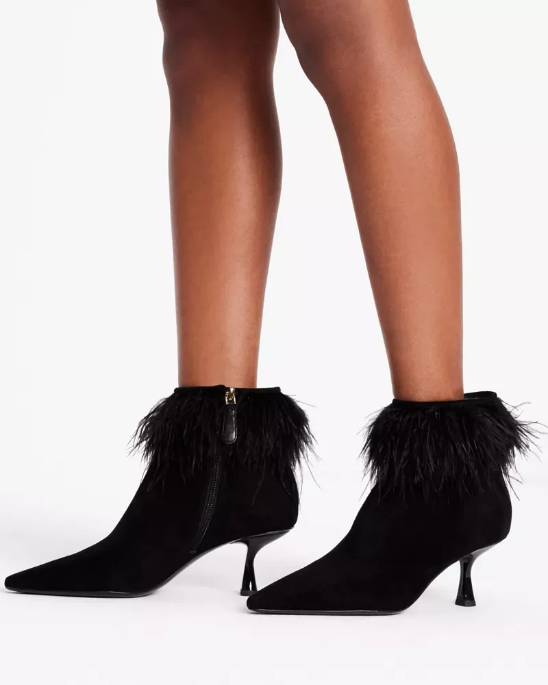 Marabou Booties