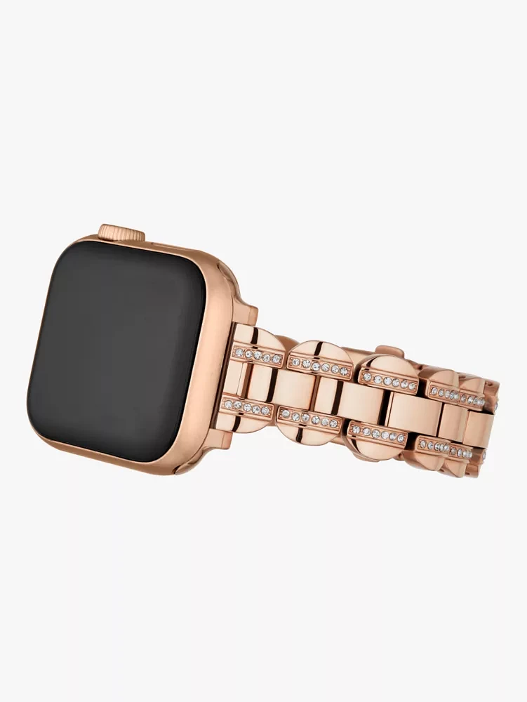 Rose Gold Pavé Scallop Link 38/40 Mm Band For Apple Watch