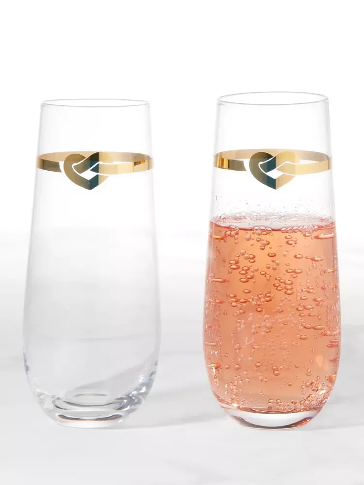 With Love Stemless Toasting Flute Pair