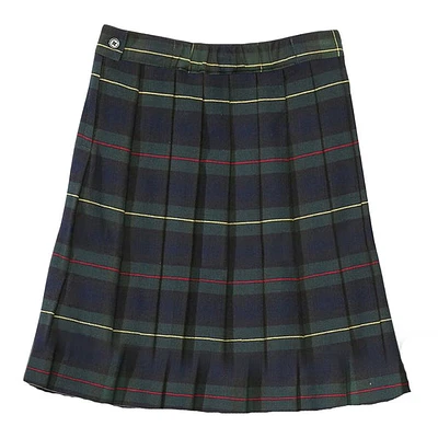 Pleated Plaid Skirt