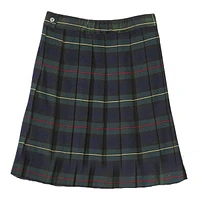 Pleated Plaid Skirt