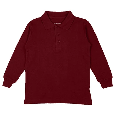 Long Sleeve Pique Polo Shirt