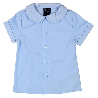 Short Sleeve Peter Pan Collar Blouses