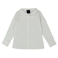 Long Sleeve Peter Pan Collar Blouses