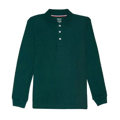 Long Sleeve Pique Polo Shirt