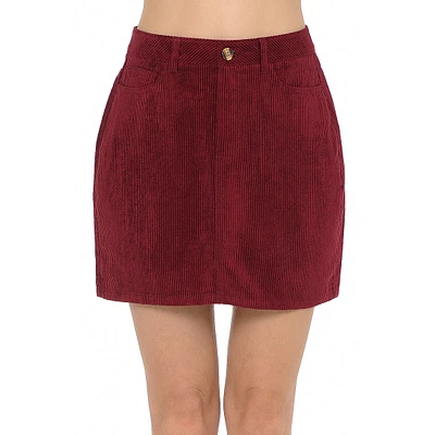 Corduroy Mini Skirt