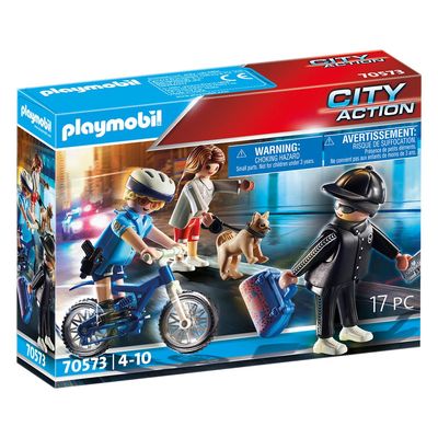 Policière et voleur Playmobil City Action 70573