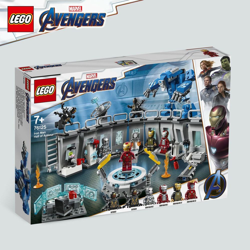 La salle des armures d’Iron Man LEGO Marvel Super Heroes 76125