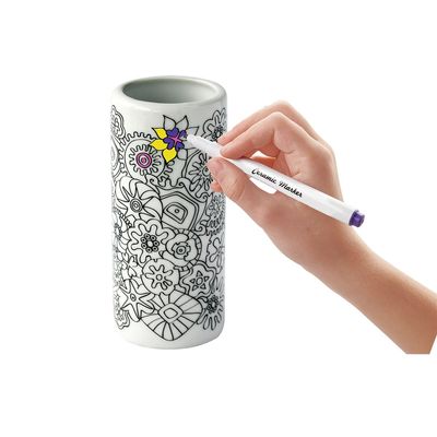 Création vase à colorier