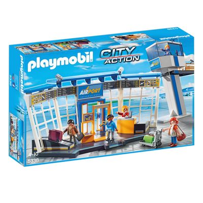 Aéroport avec tour de contrôle Playmobil City Action 5338