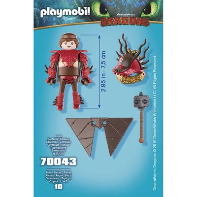 Rustik en combinaison de vol Playmobil Dragons 70043