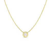 DIAMOND SOLITAIRE NECKLACE - La Maison Monaco