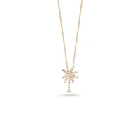 TINY TREASURES SMALL DIAMOND PALM TREE NECKLACE - La Maison Monaco