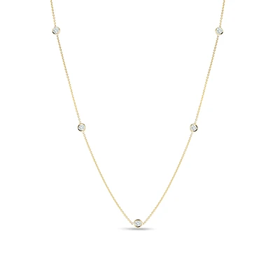 DIAMONDS BY THE INCH 5 STATION NECKLACE - La Maison Monaco