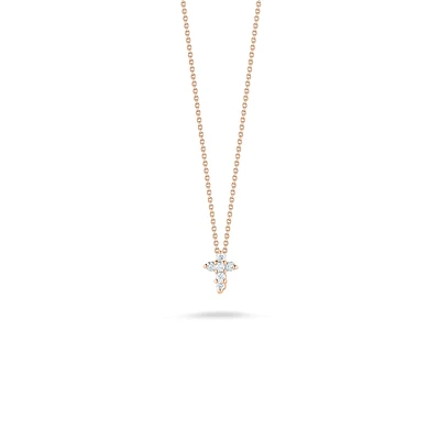 TINY TREASURES DIAMOND BABY CROSS NECKLACE - La Maison Monaco