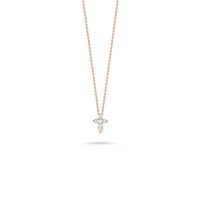 TINY TREASURES DIAMOND BABY CROSS NECKLACE - La Maison Monaco