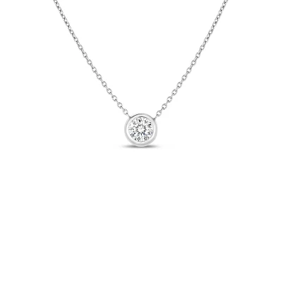 DIAMONDS BY THE INCH BEZEL SET SOLITAIRE NECKLACE