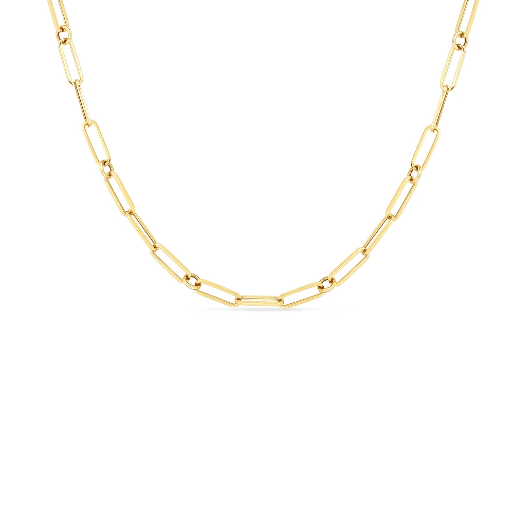 FINE PAPERCLIP LINK 17"CHAIN - La Maison Monaco