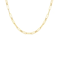 FINE PAPERCLIP LINK 17"CHAIN - La Maison Monaco