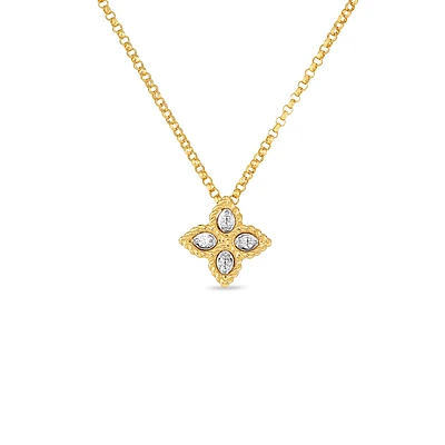 PRINCESS FLOWER DIAMOND NECKLACE