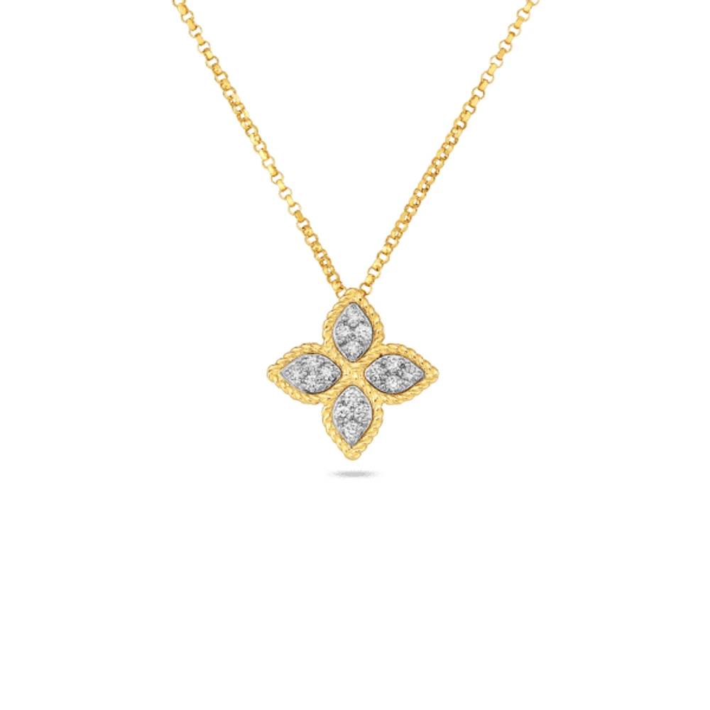 Shop princess flower medium diamond necklace in Canada | La Maison MonacoShop