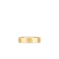 LOVE IN VERONA THIN RING BAND W. ETCHED FLOWERS - La Maison Monaco