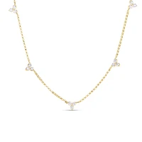 DIAMONDS BY THE INCH 5 STATION FLOWER NECKLACE - La Maison Monaco