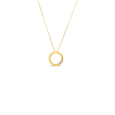 LOVE IN VERONA CIRCLE OF LIFE DIAMOND FLOWER NECKLACE - La Maison Monaco