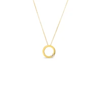 LOVE IN VERONA CIRCLE OF LIFE DIAMOND FLOWER NECKLACE - La Maison Monaco