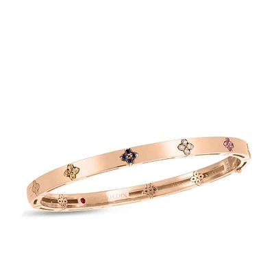 LOVE IN VERONA RAINBOW BANGLE W. SAPPHIRES AND DIAMONDS - La Maison Monaco