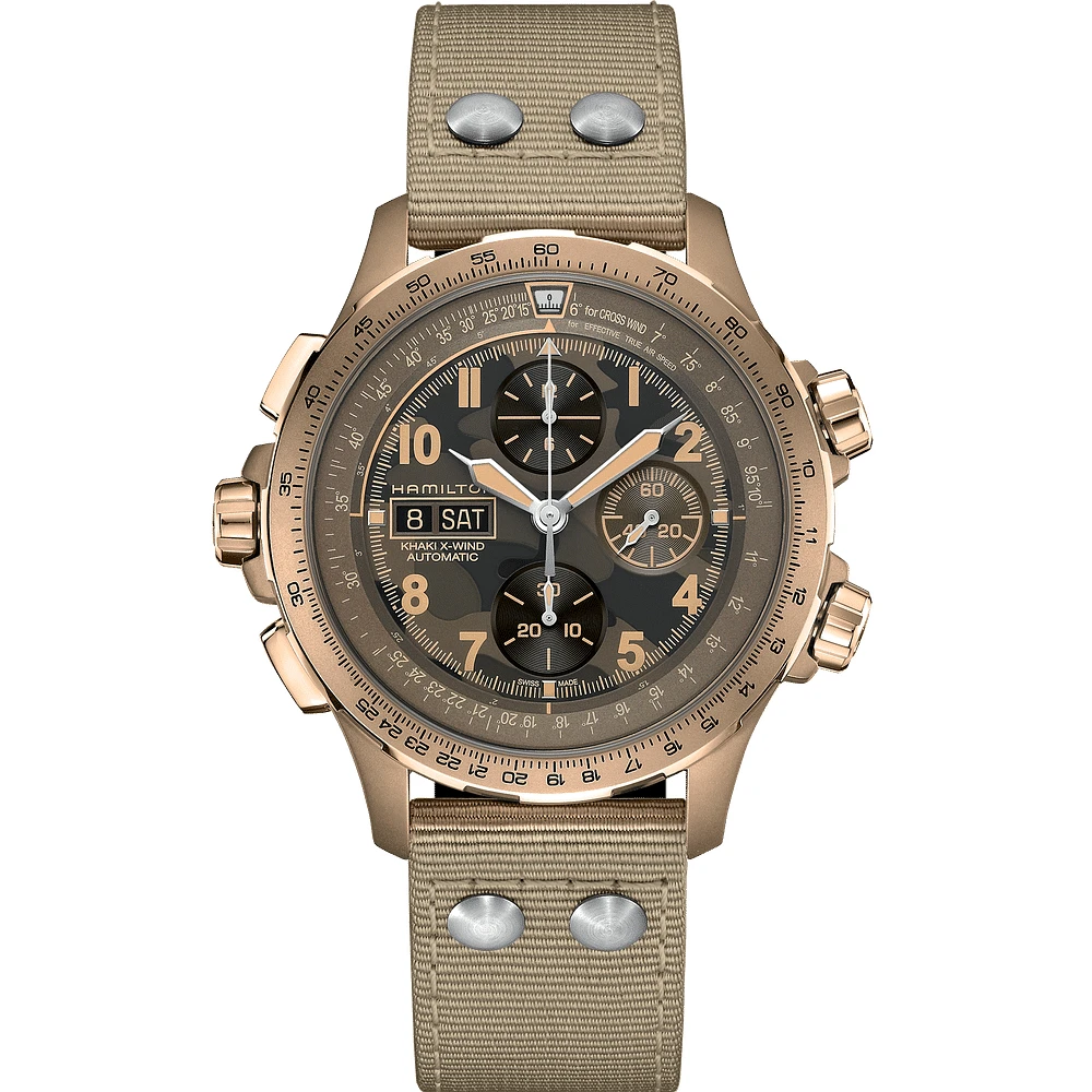 Khaki Aviation X-Wind Auto Chrono - La Maison Monaco