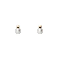 Akoya Cultured Pearl Earrings in 18K Yellow Gold - La Maison Monaco