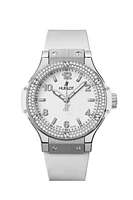 Big Bang Steel White Diamonds 38 mm - La Maison Monaco