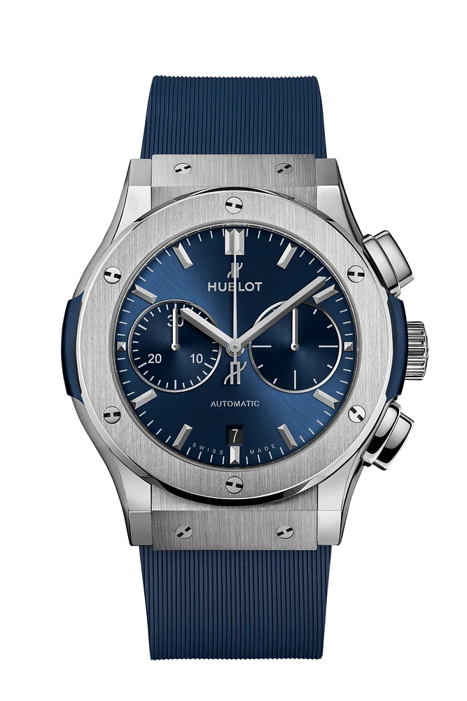 Classic Fusion Chronograph Titanium Blue mm