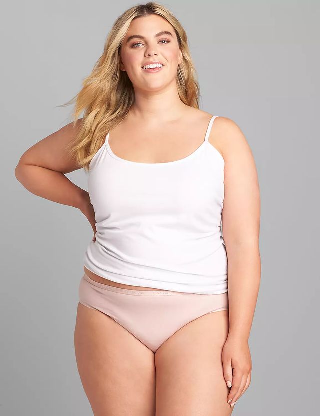 Lane Bryant Cotton Hipster Panty / Bright White