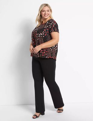 Pull-On Ponte Boot Pant