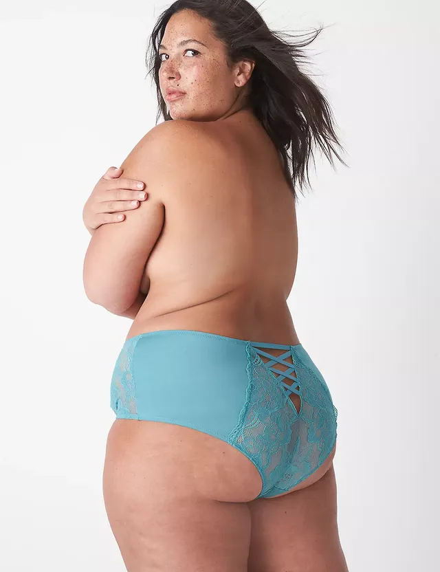 Lane Bryant Lace Cheeky Short / Purple Sage