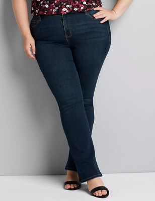 Straight Fit High-Rise Boot Jean