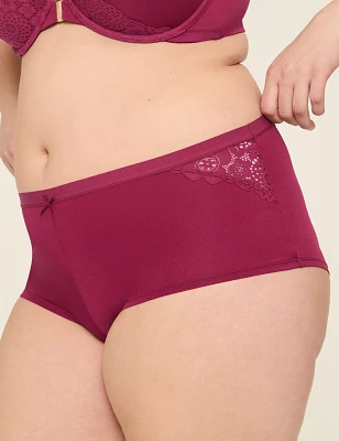 No-Show Lace-Trim Boyshort Panty